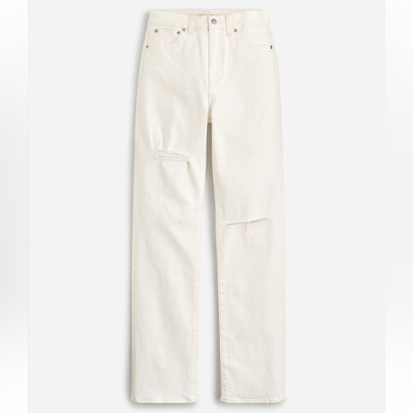Madewell The Tall '90s Straight Jean in Tile White size 27T NWT NP520 - Picture 6 of 14